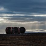 A early morning at North Cape with the Children Of The Earth monuments. Early morning