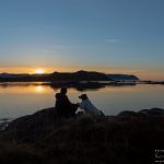 May is also the time when we get our last sunset for the summer. This is me and my Dixie out enjoying one of the last sunset. Me and Dixie