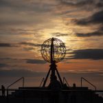 The globe at North Cape The globe